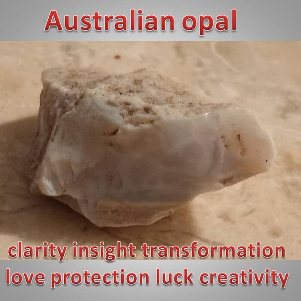 🔥4/$20 AUSTRALIAN opal raw crystal stone 03 LOVE clarity LUCK